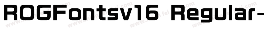 ROGFontsv16 Regular字体转换